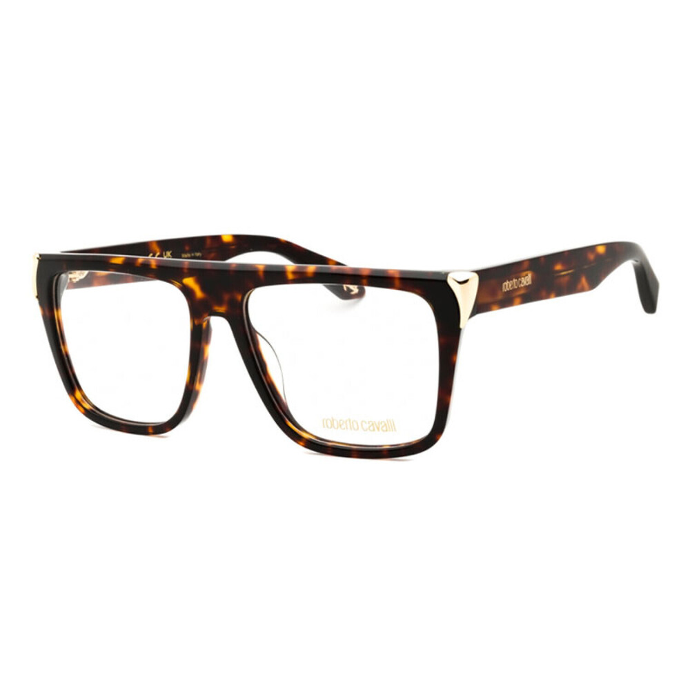 NEW Roberto Cavalli VRC107M 0743 Shiny Brown Havana/Yellow Sunglasses Authentic